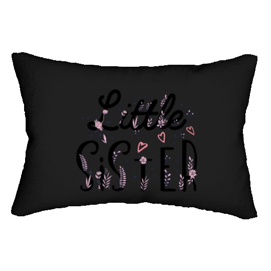 Little Sister, sister gift, promoted to Little sis Lumbar Pillows