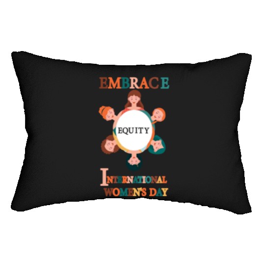Embrace Equity International Women's Day Lumbar Pillows