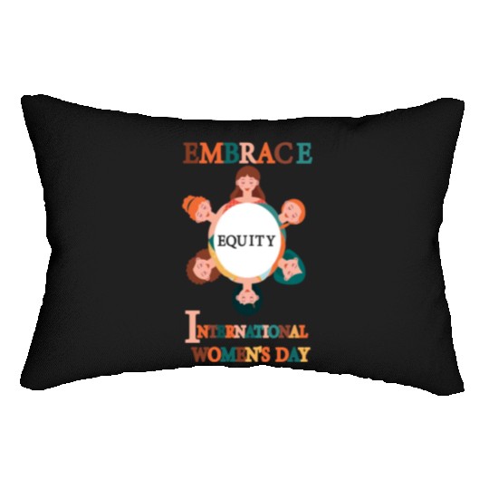 Embrace Equity International Women's Day Lumbar Pillows
