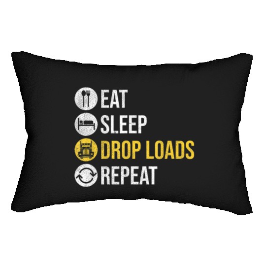 Trucker Accessories for Truck Driver Diesel Lover Lumbar Pillows