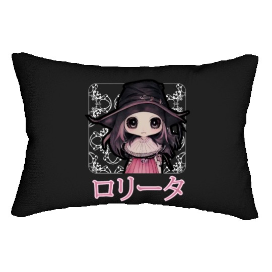 Gothic Lolita Witch Japanese Chibi Anime Pastel Go Lumbar Pillows