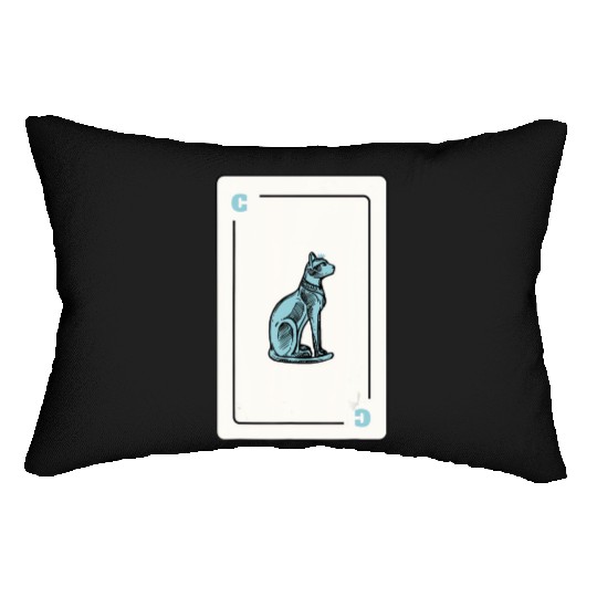 Cat Playing card Cat Lovers Gift Lumbar Pillows