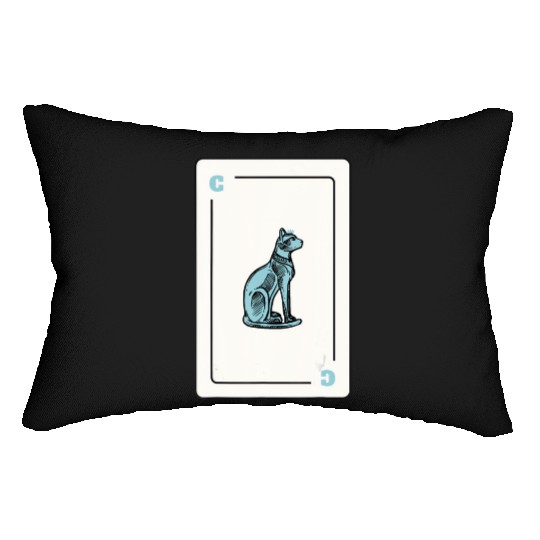Cat Playing card Cat Lovers Gift Lumbar Pillows