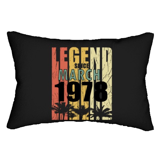 March 1978 retro gift idea Lumbar Pillows