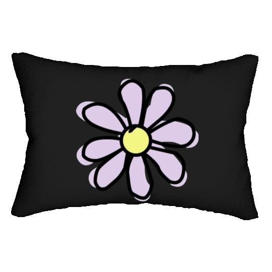 Lavender Flower Lumbar Pillows