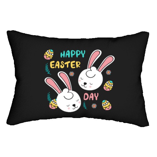 Easter Sunday Bunny Lumbar Pillows