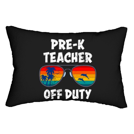 Preschool kindergarten educator off duty teacher Lumbar Pillows