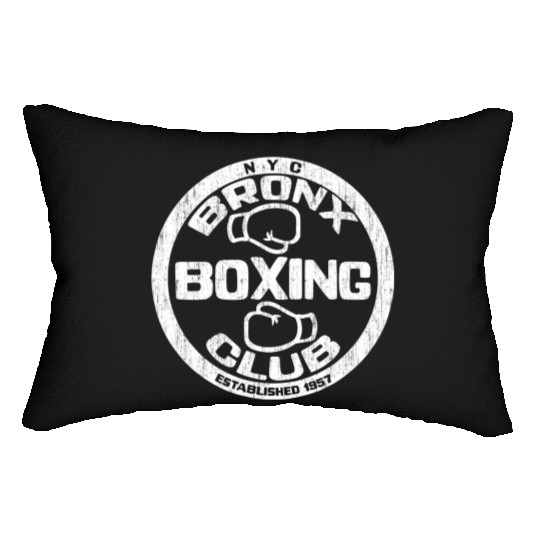 Bronx Boxing Club Squared Circle Distressed Lumbar Pillows