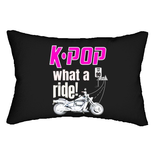 Kpop come along for the ride dark Lumbar Pillows