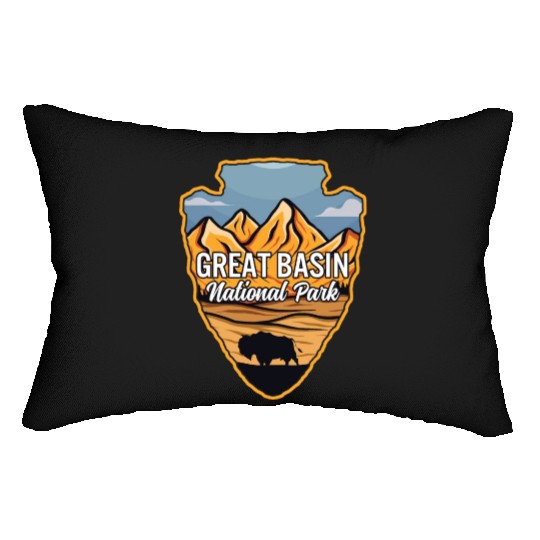 Great Basin US National Park Arrowhead Buffalo Lumbar Pillows