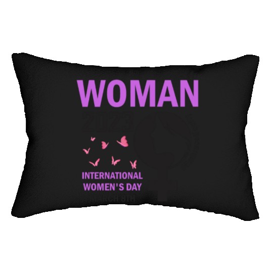 International Women's Day 2023 Embrace Equity Lumbar Pillows