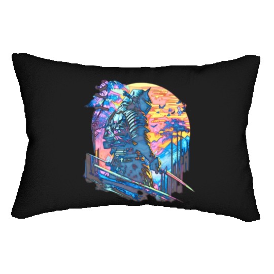 Samurai Warrior Japan Japanese Katana Manga japan Lumbar Pillows