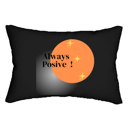 positive attitude Lumbar Pillows