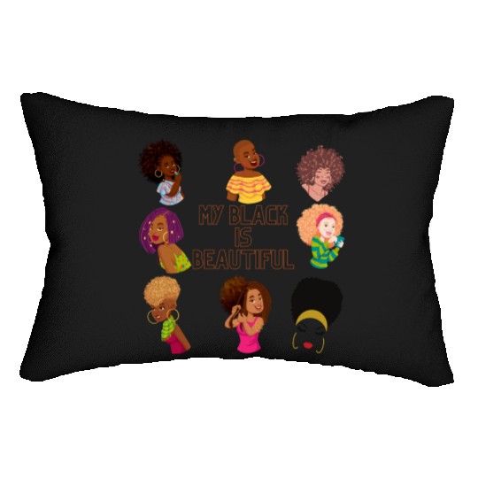 My Black Is Beautiful Lumbar Pillows