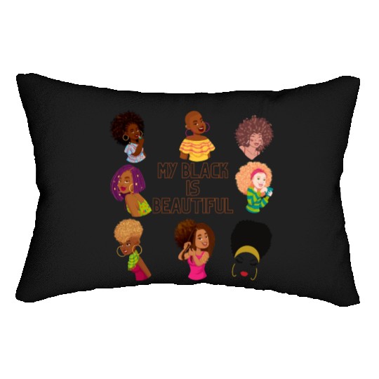 My Black Is Beautiful Lumbar Pillows