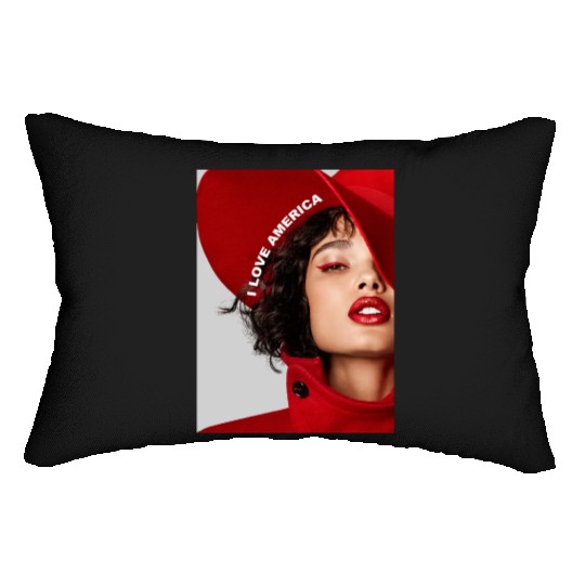 I Love America Lumbar Pillows