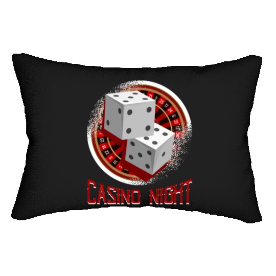 Poker Gambling Gambling Dice Money Lumbar Pillows