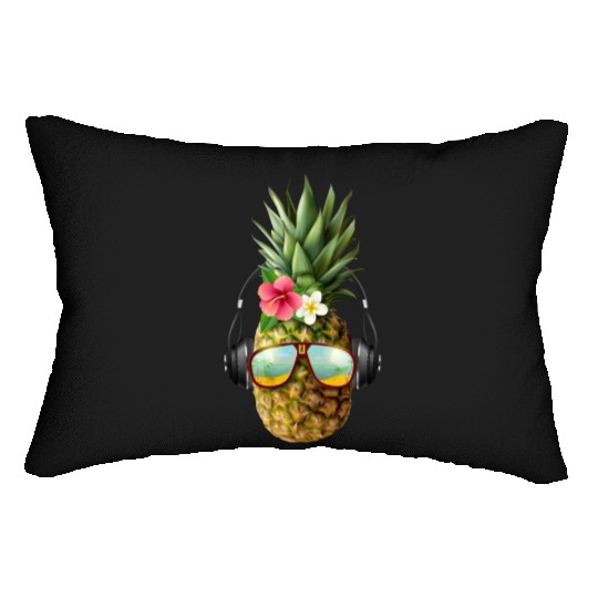 realistic pineapple concept Lumbar Pillows