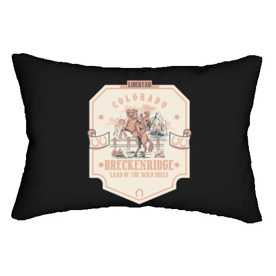 breckenridge colorado wild west town Lumbar Pillows
