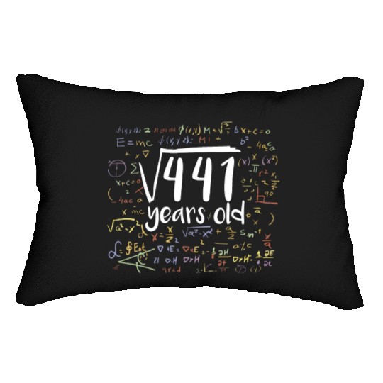 21st Birthday Square Root of 441: 21 Years Old Lumbar Pillows