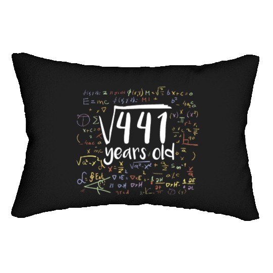 21st Birthday Square Root of 441: 21 Years Old Lumbar Pillows