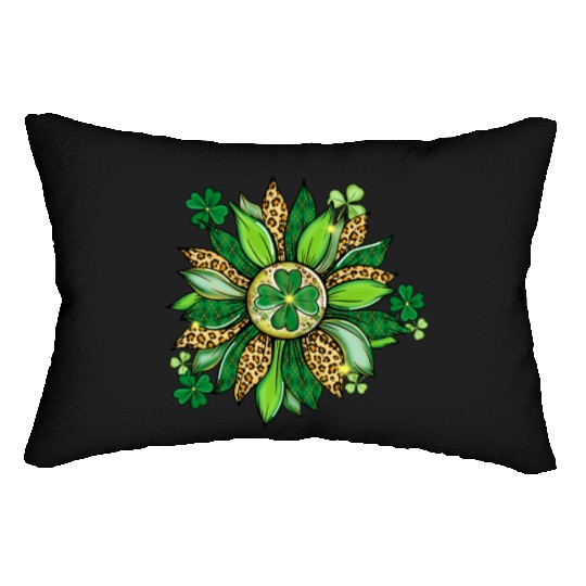 Sunflower Green With Leopard Lumbar Pillows