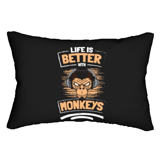 Ape Chimpanzee Colorful Children Lumbar Pillows
