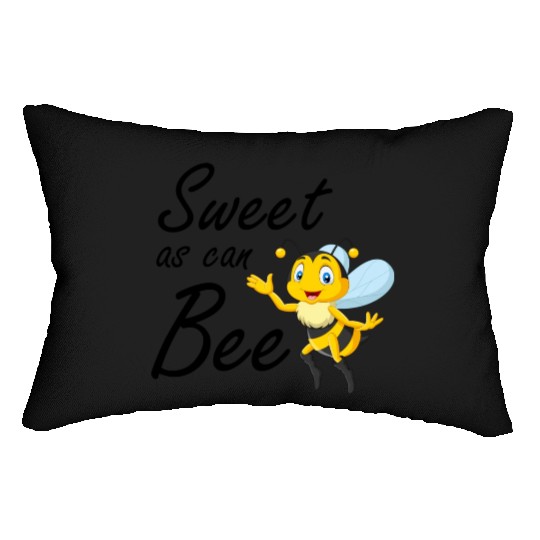 Sweet As Can Bee Sweet baby, Cute honey bee Lumbar Pillows
