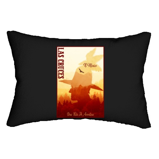 Las Cruces New Mexico wild west town Lumbar Pillows