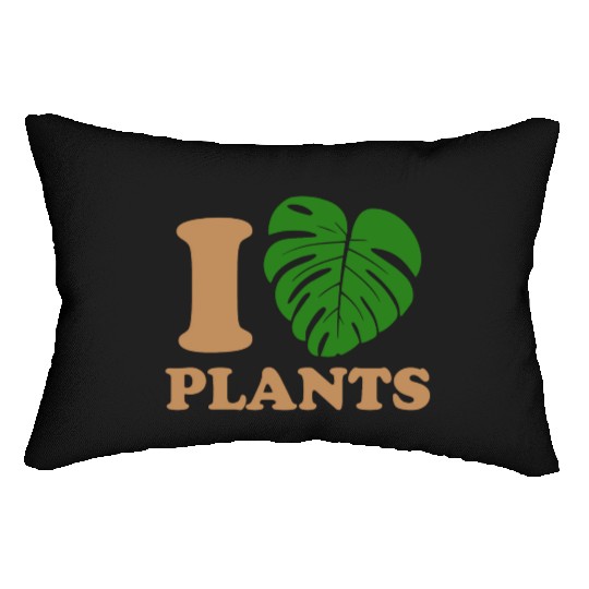 I love plants Lumbar Pillows