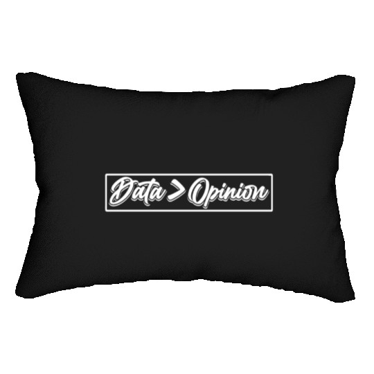 Data > Opinion Programmer Code Coding Coder Lumbar Pillows