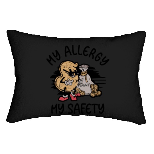 My Allergy My Safety Peanut Allergic Lumbar Pillows