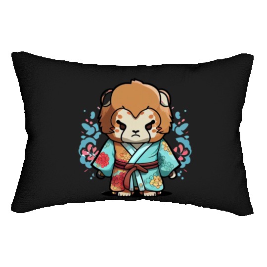 Lion kimono Lumbar Pillows