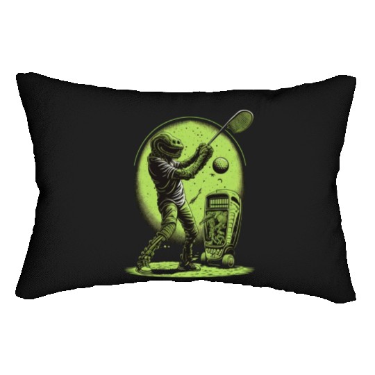 Alien Playing Golf Golfer UFO Extraterrestrial Lumbar Pillows