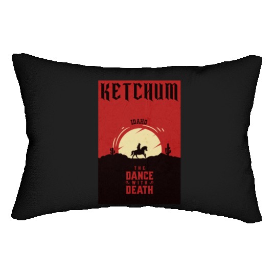 Ketchum Idaho wild west town Lumbar Pillows
