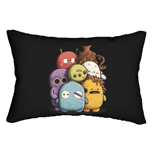 my imaginary friends Lumbar Pillows