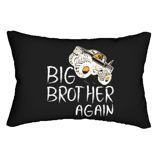 Big Brother Lumbar Pillows Monster Truck for Boys Youth