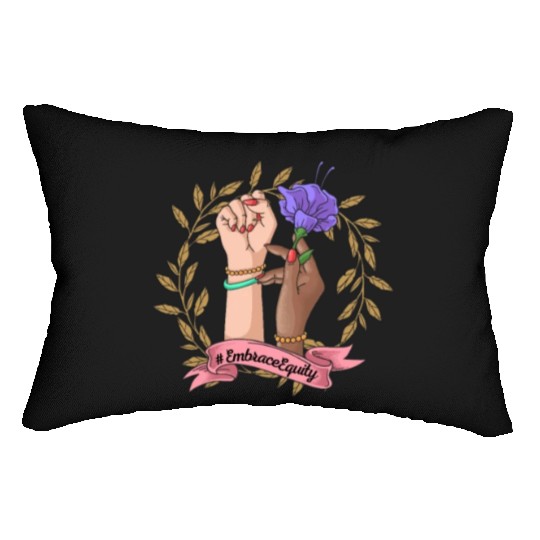 International Women's Day 2023 - Embrace Equity Lumbar Pillows