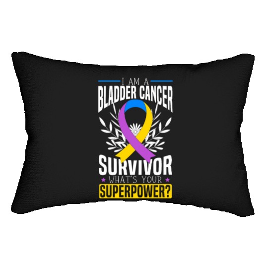 Bladder Cancer Survivor Bladder Cancer Awareness Lumbar Pillows