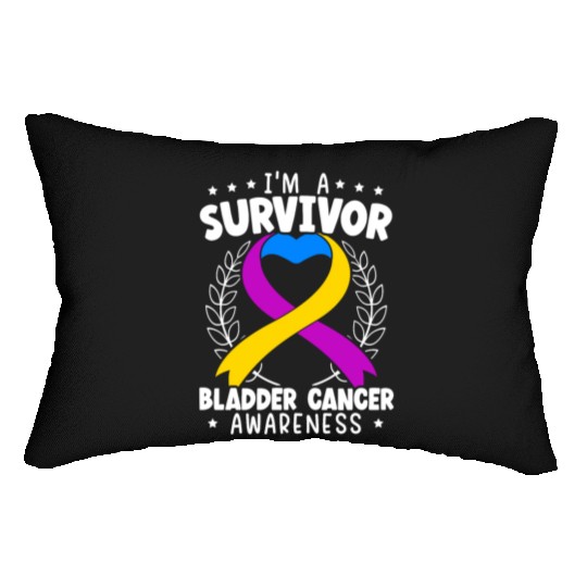 Bladder Cancer Survivor Bladder Cancer Awareness Lumbar Pillows