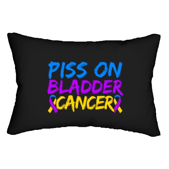 Piss On Bladder Cancer Awareness Month Lumbar Pillows