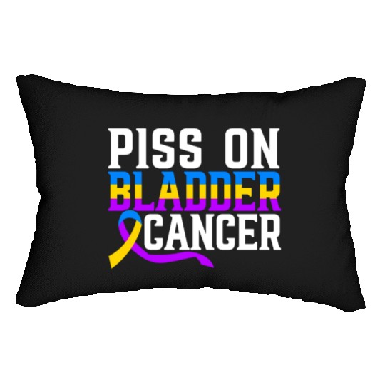 Piss On Bladder Cancer Awareness Month Lumbar Pillows