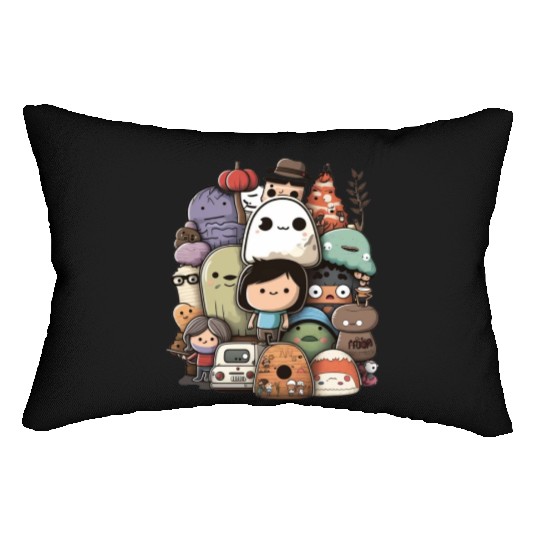 my imaginary friends Lumbar Pillows