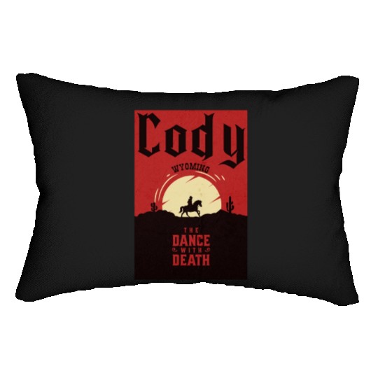 Cody Wyoming wild west town Lumbar Pillows