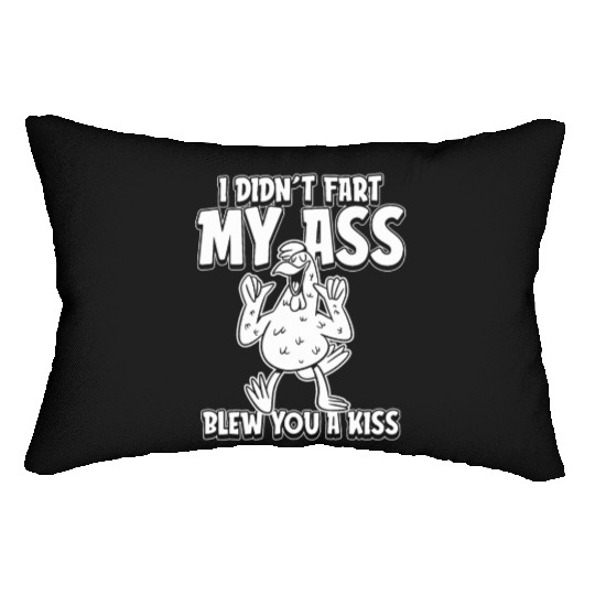 Rooster Cock Irony Lumbar Pillows