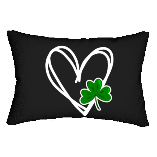 Heart St Patricks Day Shamrock Irish Toddler Baby Lumbar Pillows
