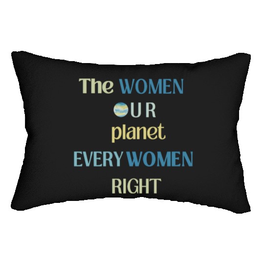 Embrace Equity Happy Women's Day Lumbar Pillows