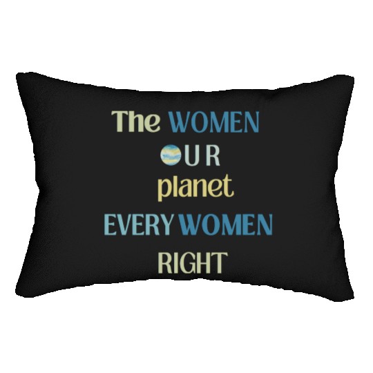 Embrace Equity Happy Women's Day Lumbar Pillows