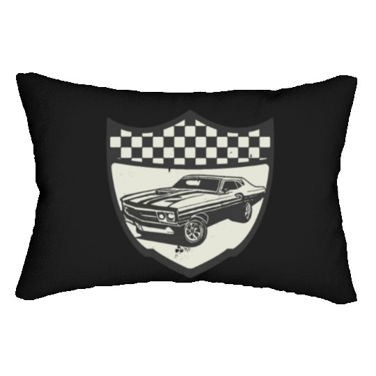 Racing Car Muscle Car Logo Motorsports Lumbar Pillows