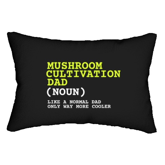 Mushroom Cultivation Farmer Lumbar Pillows